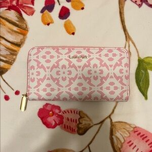 Laura Park Porto Tiles Blush Leather Wallet